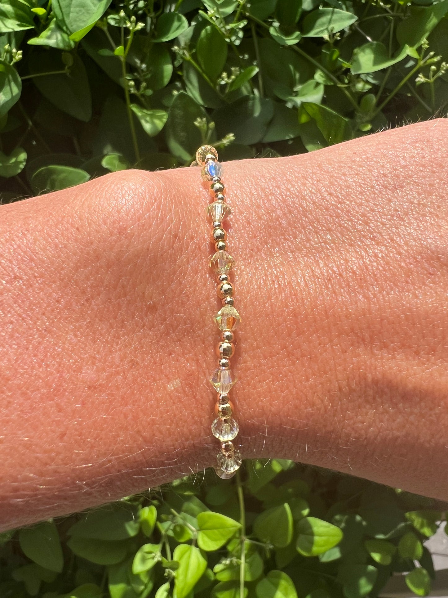 Dainty Czech Crystal Bracelet