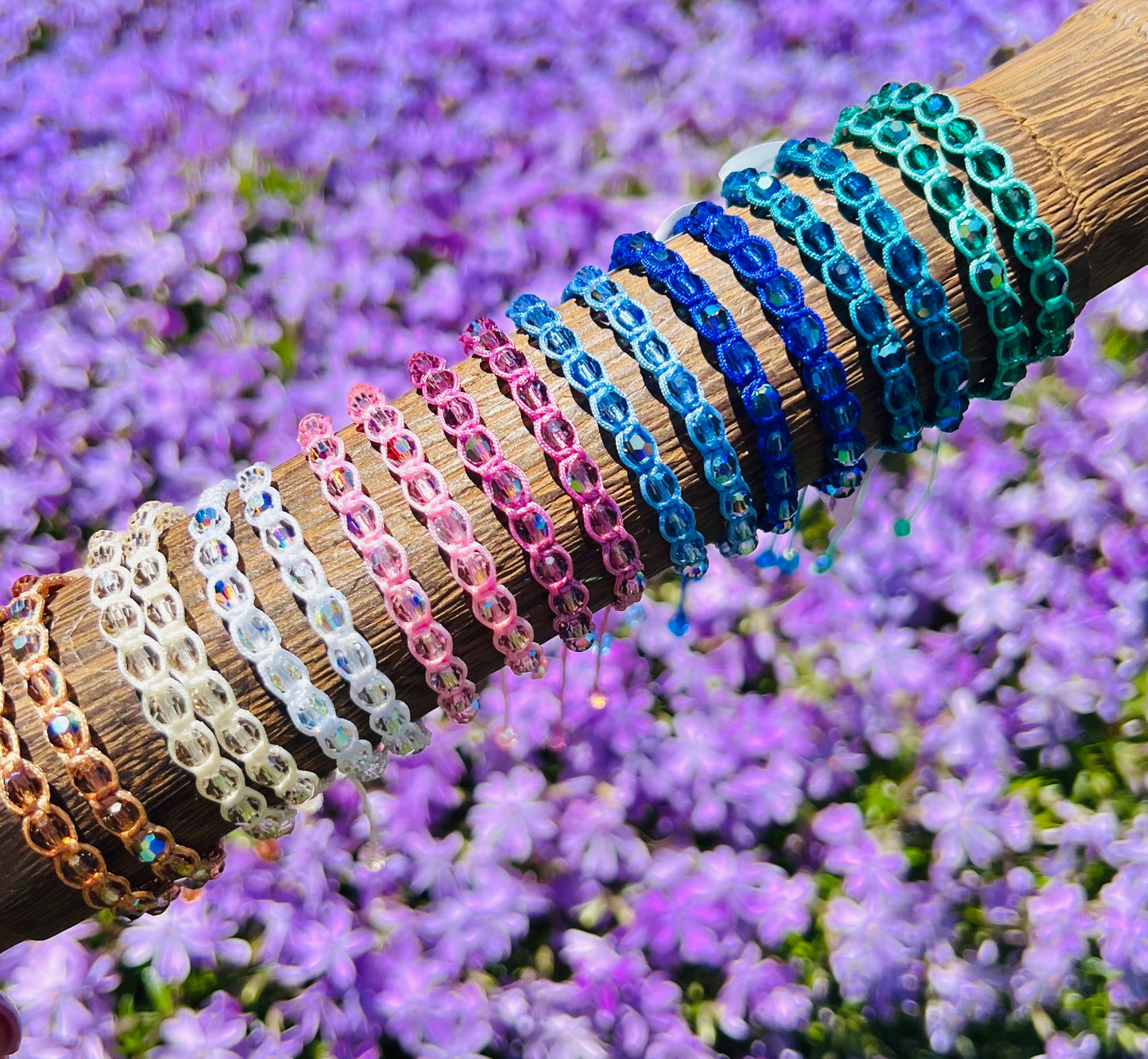 Czech Crystal Braided Bracelet